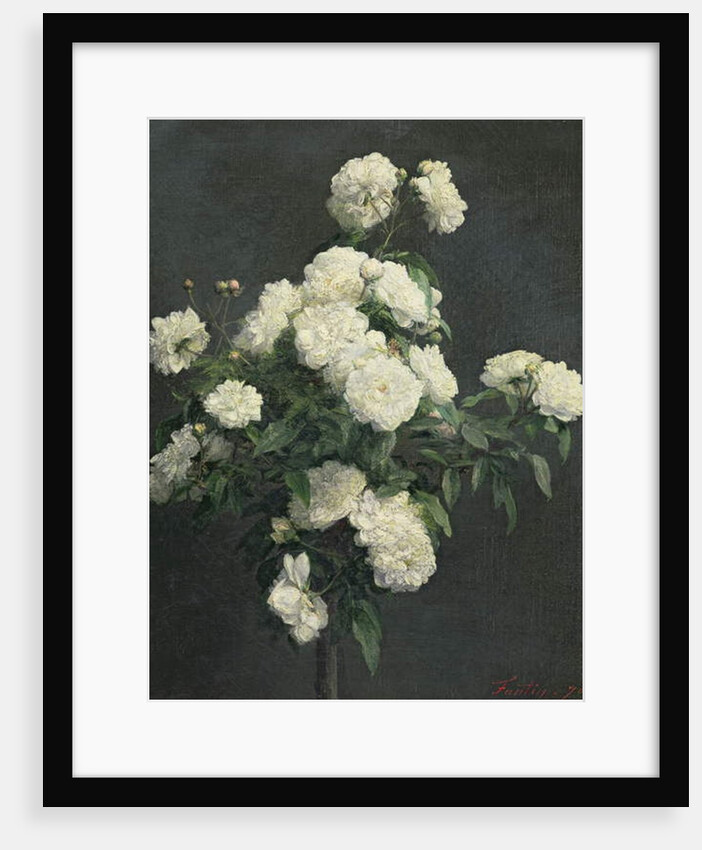 Still Life of White Peonies, 1870 by Ignace Henri Jean Fantin-Latour