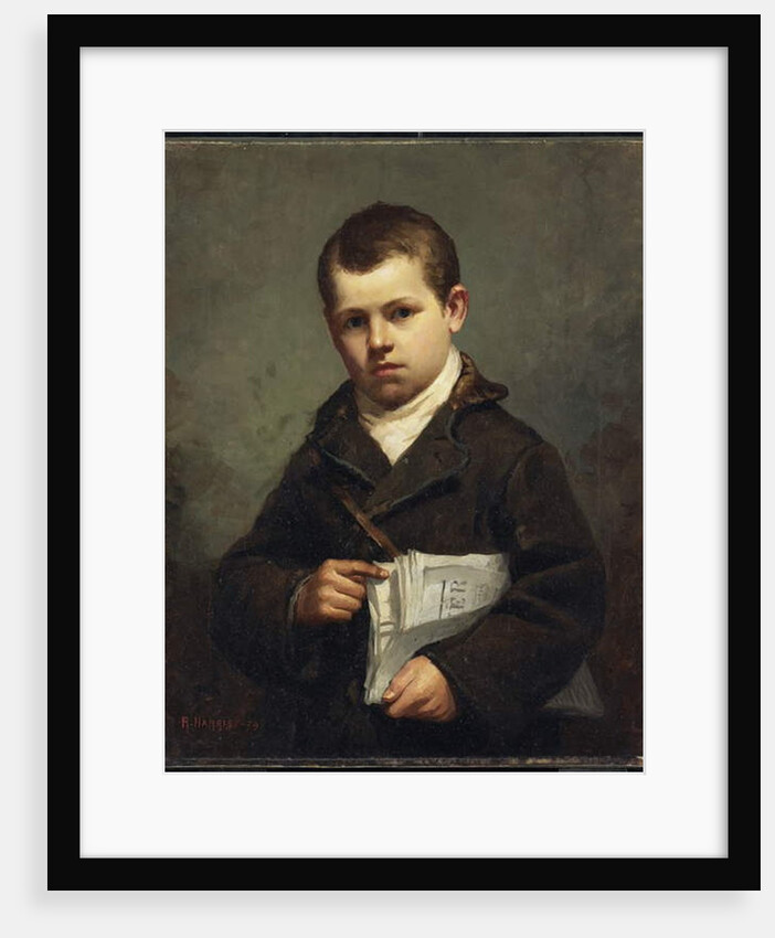 The News Boy, 1879 by Robert Harris