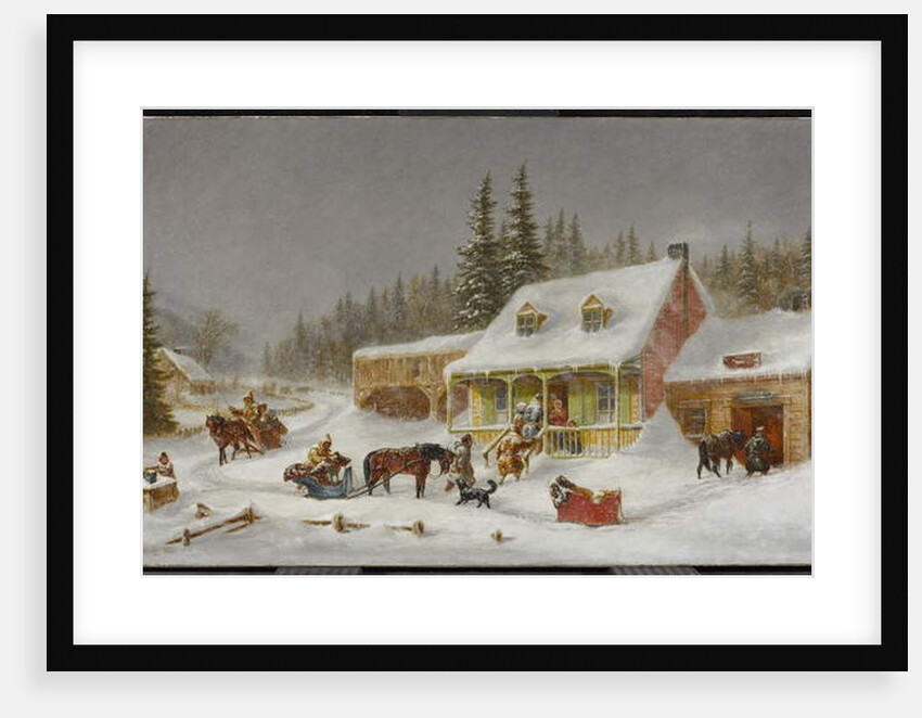 The Blacksmith's Shop. 1871 by Cornelius Krieghoff