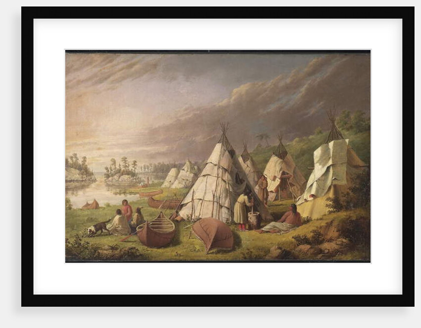 Indian Encampment on Lake Huron, c.1845 by Paul Kane