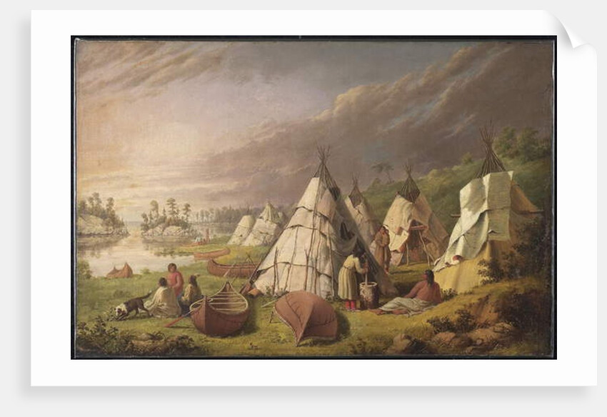 Indian Encampment on Lake Huron, c.1845 by Paul Kane