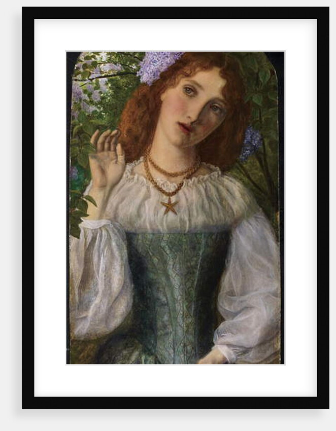 The Lady with the Lilacs, 1863 by Arthur Hughes