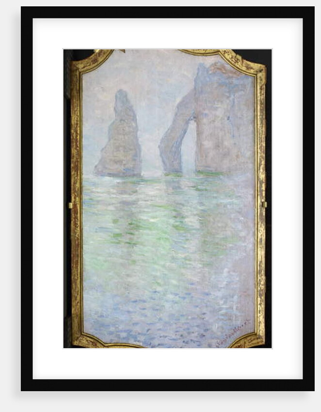 Étretat, L'Aiguille et la Porte d'Aval, 1885-86 by Claude Monet