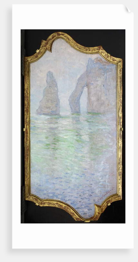 Étretat, L'Aiguille et la Porte d'Aval, 1885-86 by Claude Monet