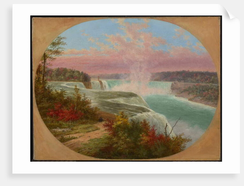 The Artist at Niagara, 1858 by Cornelius Krieghoff