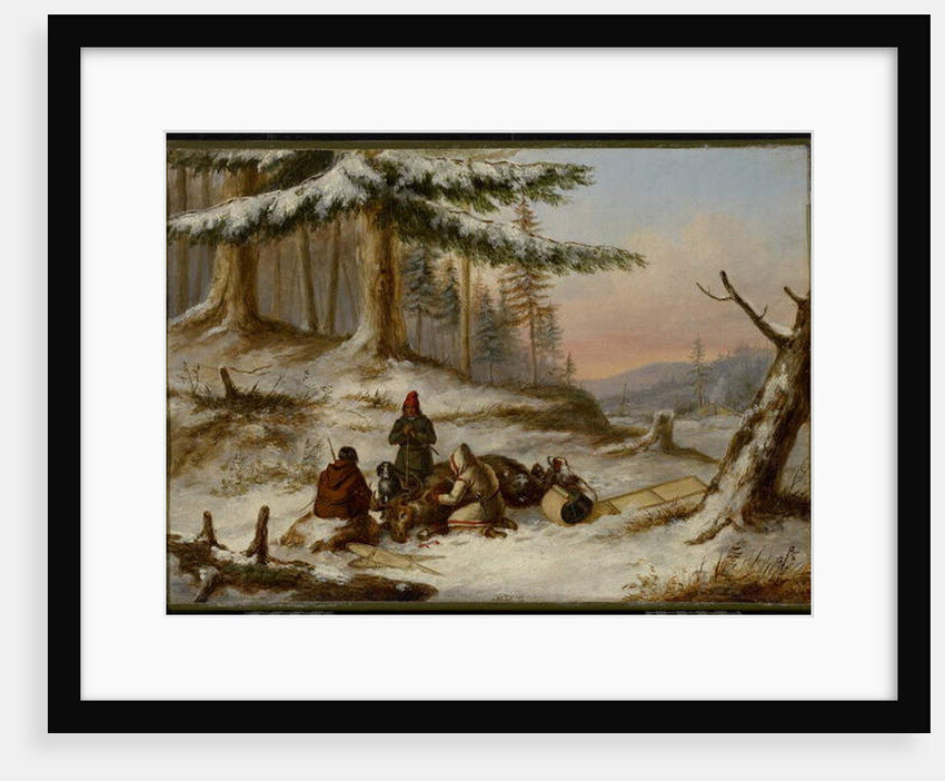 Moose Hunters, c.1859 by Cornelius Krieghoff