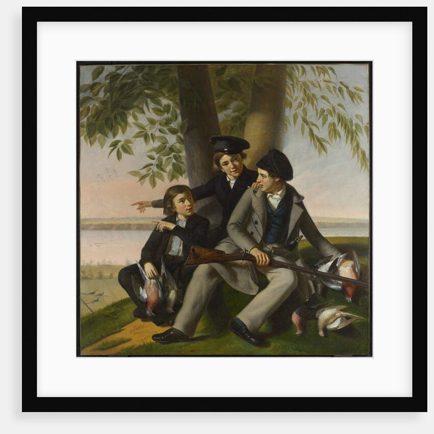 The Passenger Pigeon Hunt, 1853 by Antoine-Sebastien Plamondon