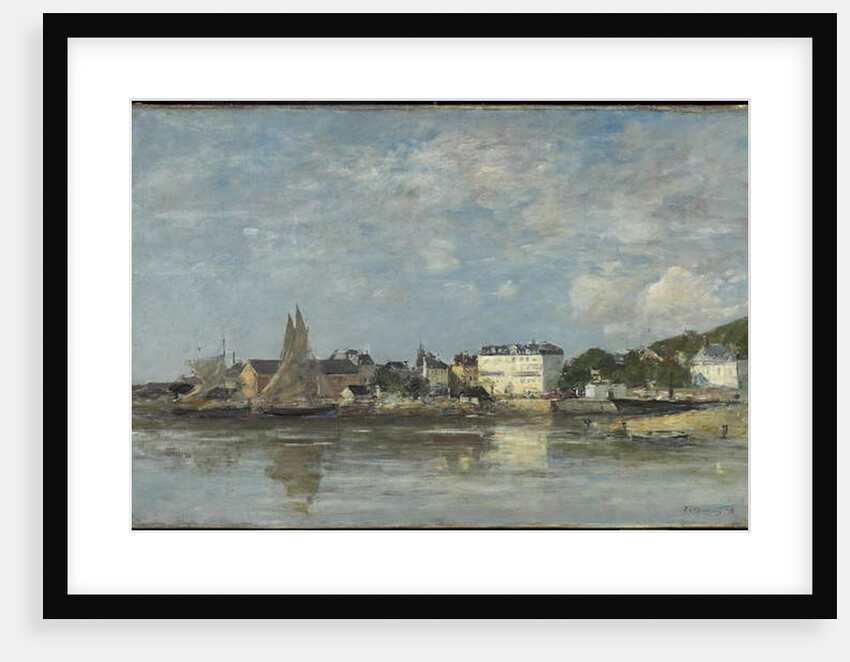 View of the Harbour at Trouville, 1878 by Eugene Louis Boudin