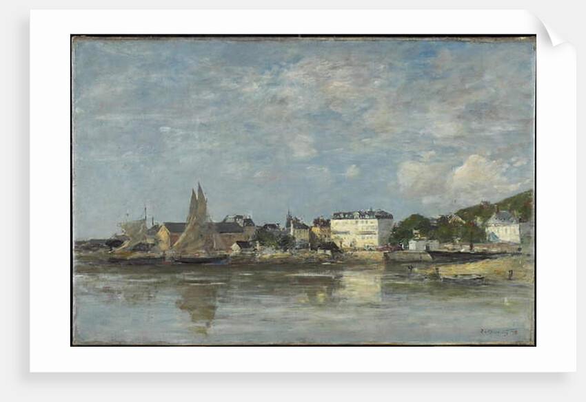 View of the Harbour at Trouville, 1878 by Eugene Louis Boudin