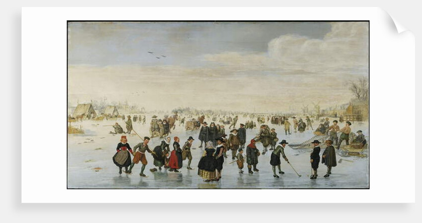 Skaters on the Amstel, c.1620 by Arent Arentsz