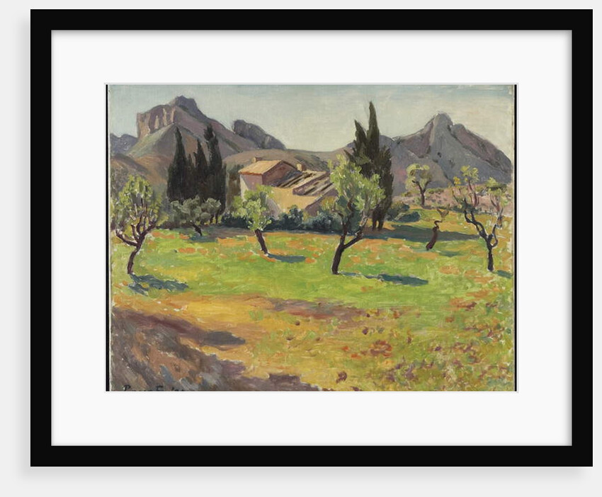 Le Mas de Berne pres St. Remy, Provence, 1927 by Roger Eliot Fry