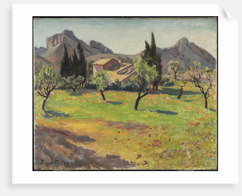 Le Mas de Berne pres St. Remy, Provence, 1927 by Roger Eliot Fry