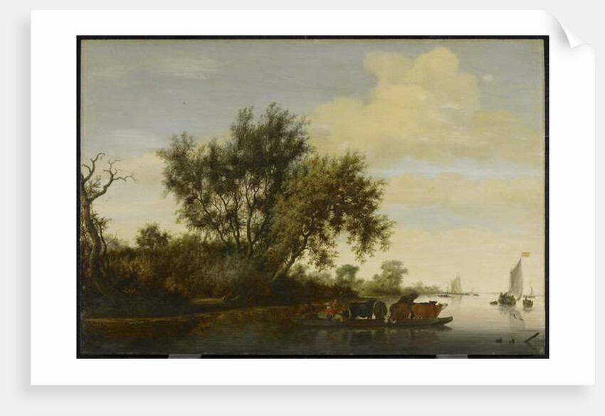The Ferry Boat, 1650 by Salomon van Ruisdael or Ruysdael