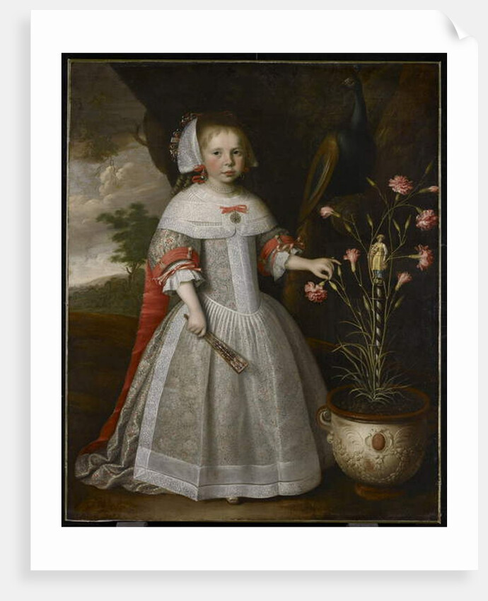 Portrait of a Young Girl with Carnations, c.1663 by Jan Albertsz Rotius