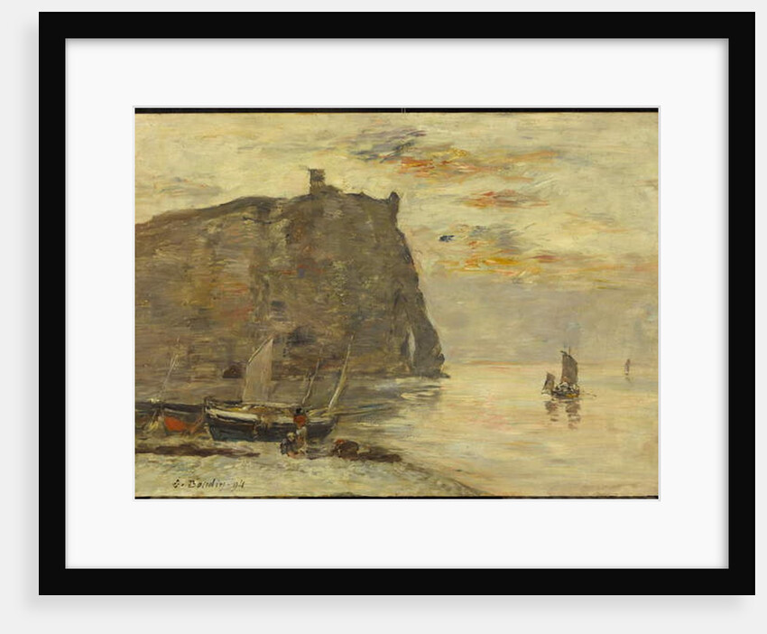 Falaises à Etrétat, 1894 by Eugene Louis Boudin