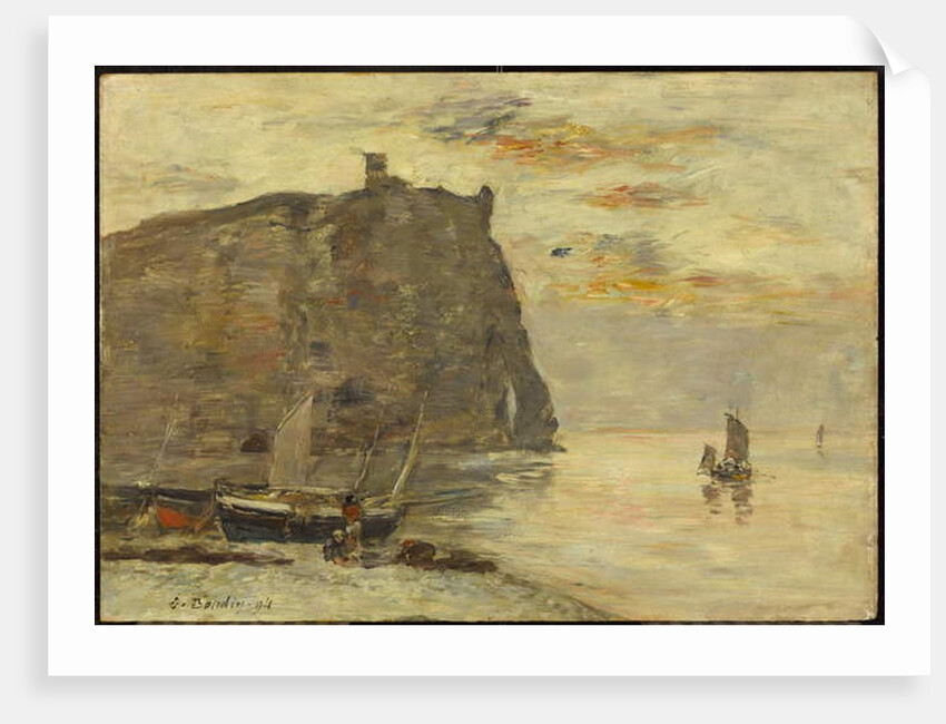 Falaises à Etrétat, 1894 by Eugene Louis Boudin