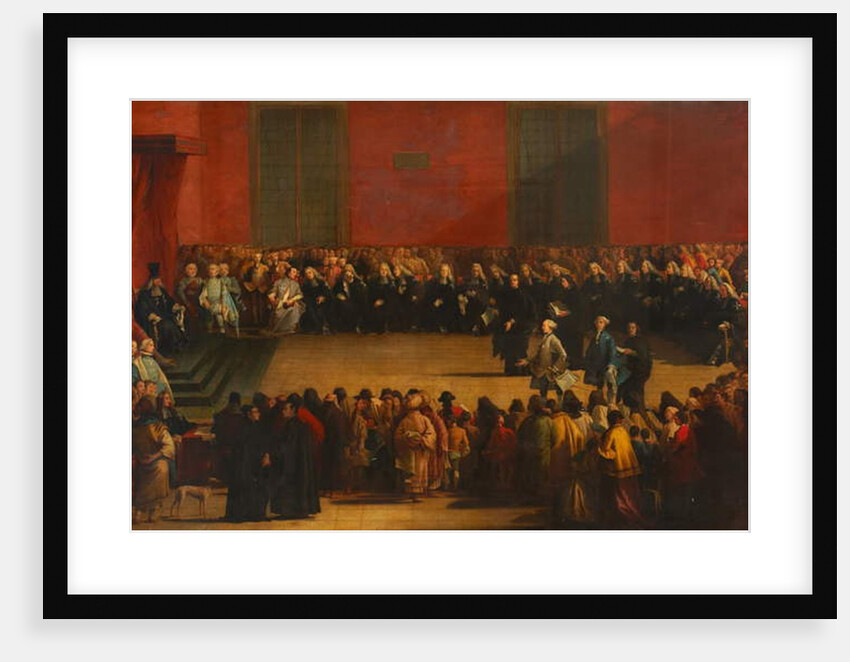 Grand Master Pinto and Council Receiving the Counts of Montegnacco and di Florio, c.1890 by E. Berghinz