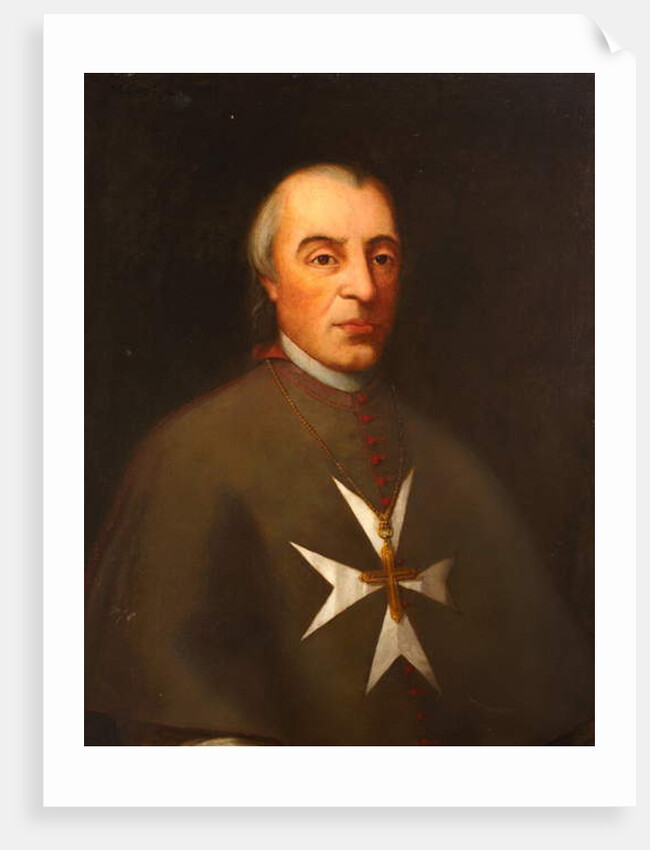 Monsignor Vincenzo Labini, Bishop of Malta, 1798 by English School