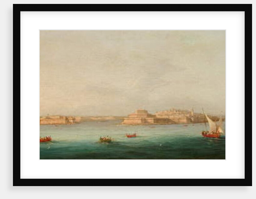 Grand Harbour, Malta, 1869 by Giancinto Gianni
