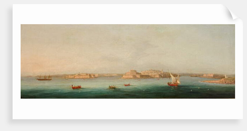 Grand Harbour, Malta, 1869 by Giancinto Gianni