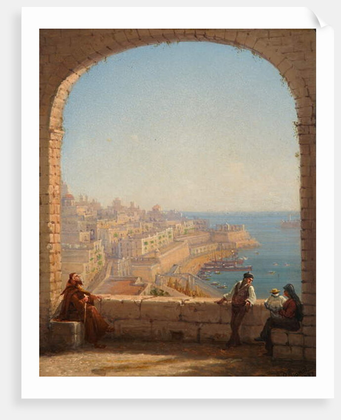 Fort St Elmo, Valletta, 1887 by Giancinto Gianni