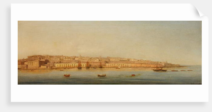 Grand Harbour, Valletta, 1869 by Giancinto Gianni