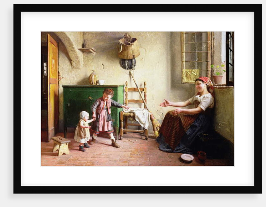 The First Steps, 1876 by Gaetano Chierici