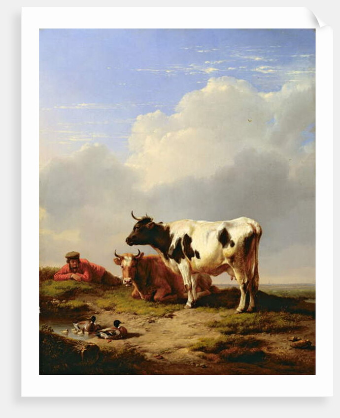 Midday Rest, 1847 by Eugene Joseph Verboeckhoven