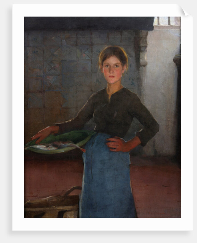 A Zandvoort Fishergirl, 1884 by Elizabeth Adela Stanhope Forbes