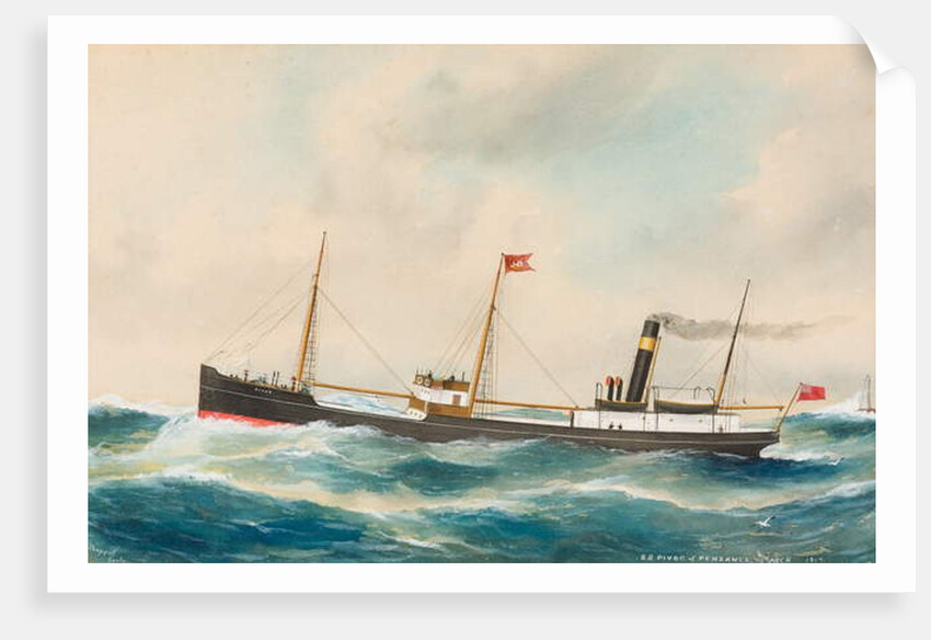 SS Pivoc, 1917 by Reuben Chappell
