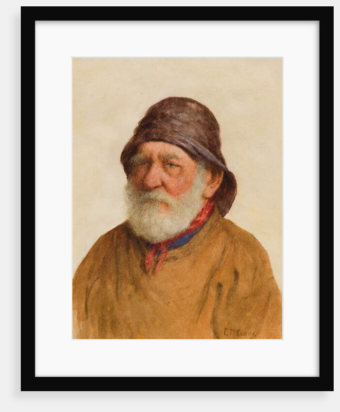 Old Fisherman by Frederick James McNamara Evans