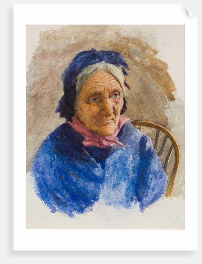 Old Fisherwoman by Frederick James McNamara Evans