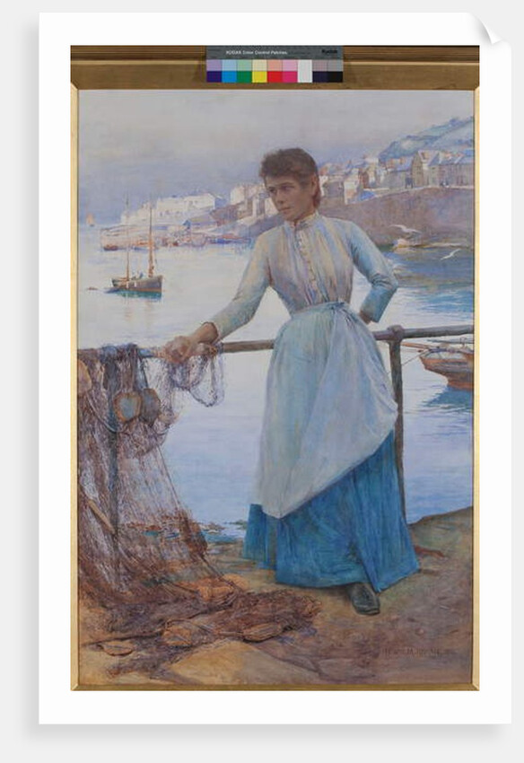 Girl in Blue, 1891 by Henry Meynell Rheam