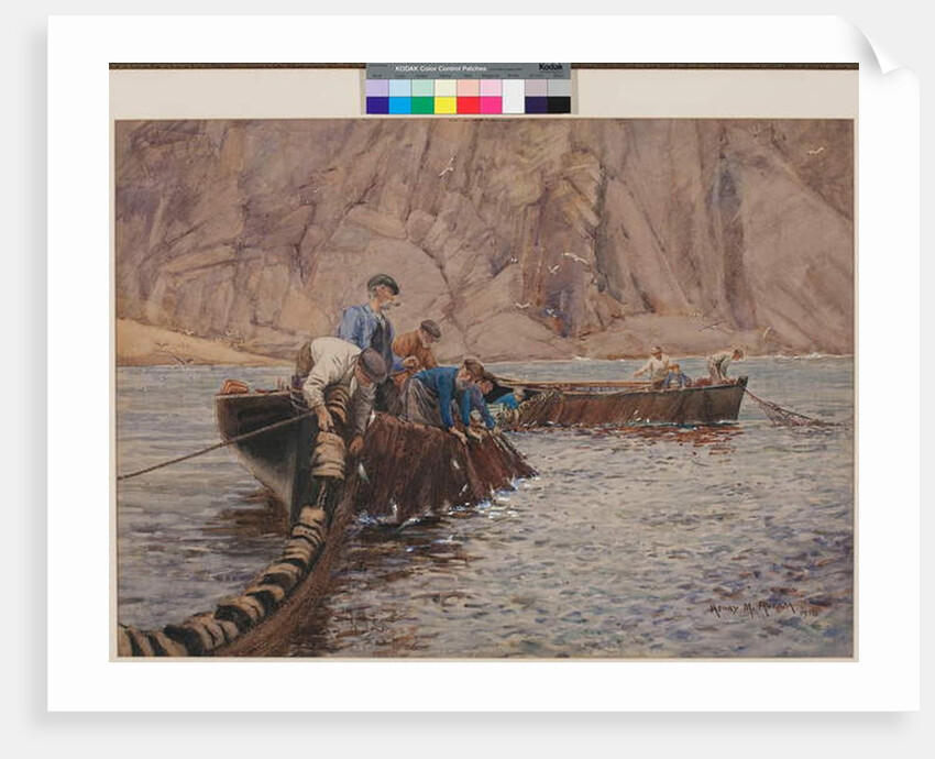 Seine Fishing, 1913 by Henry Meynell Rheam