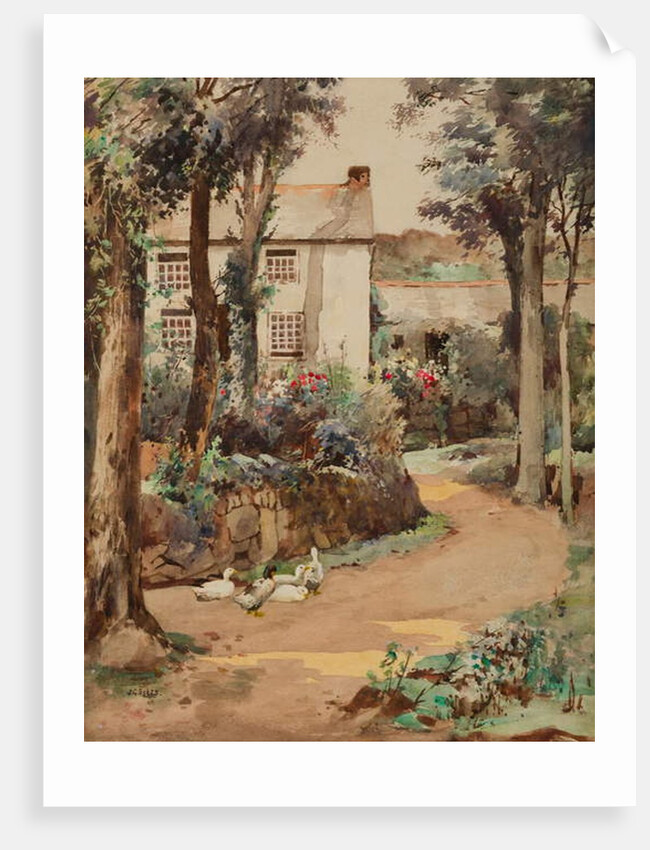 Kemyl Cottage, Lamorna by John Guttridge Sykes
