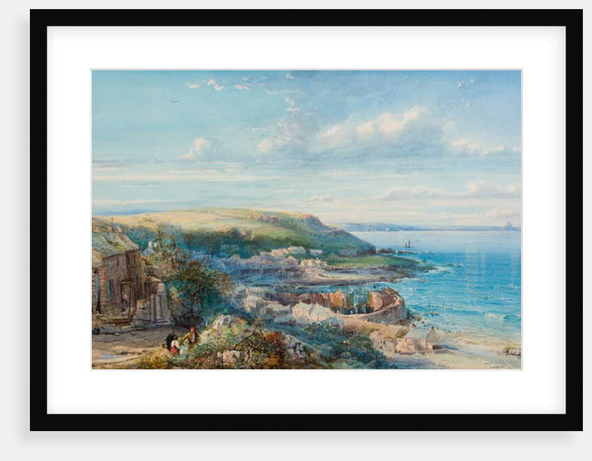 A Mount’s Bay Fishing Village, 1860 by George Wolfe