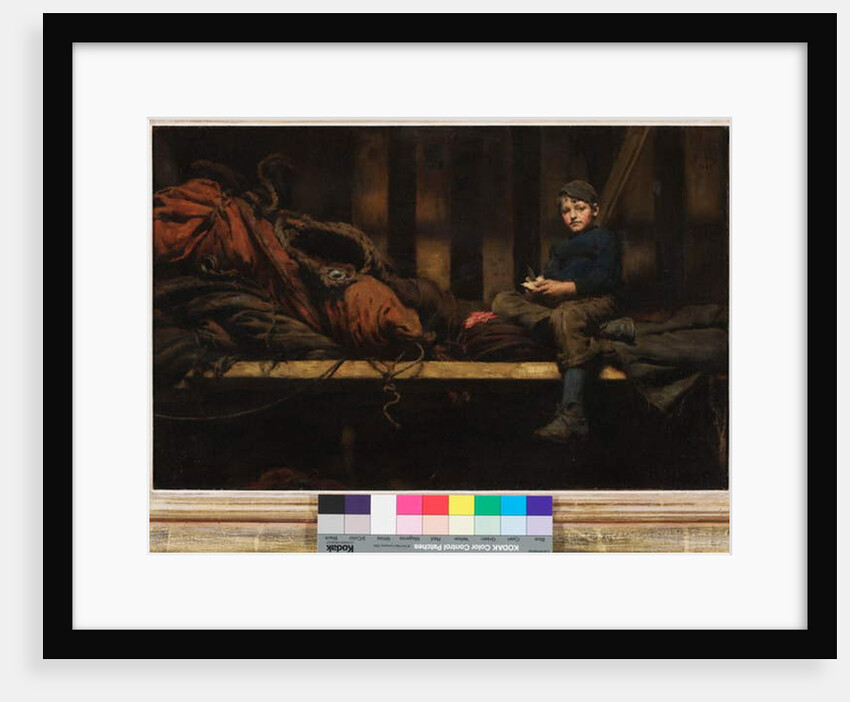 Dinner Time - Ambrose Rouffignac in the Sail Loft, 1883 by Henry Scott Tuke