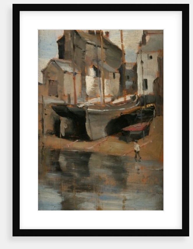 Boats and Cottages by Norman Garstin