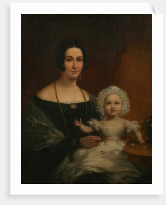 Mrs John Batten and Child by Richard Thomas Pentreath