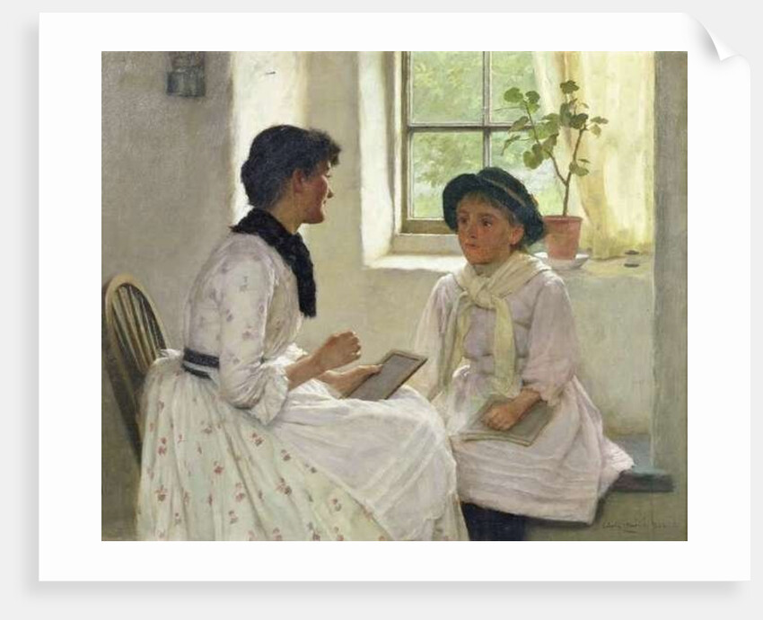 The Lesson, 1889 by Edwin Harris
