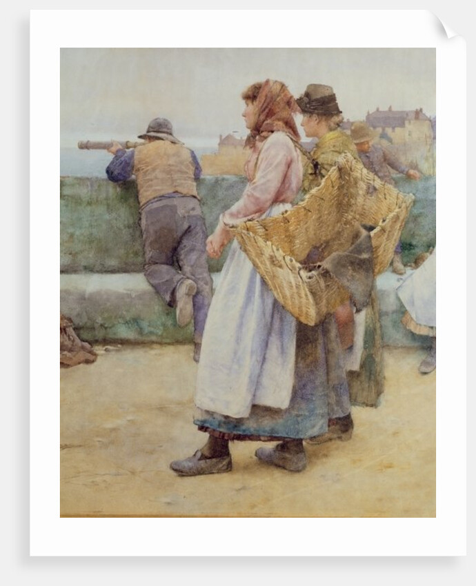 In a Cornish Fishing Village: Departure of the Fleet for the North by Walter Langley