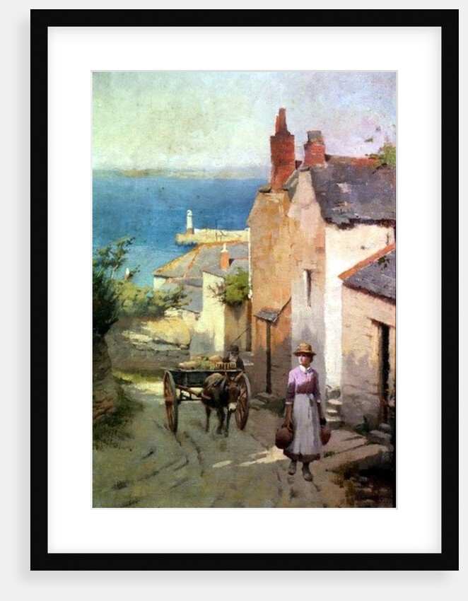 Newlyn from the bottom of Adit Lane, 1886-94 by Leghe Suthers