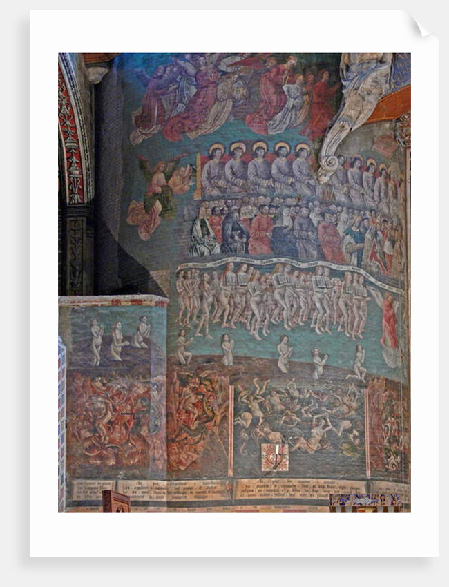Depicting part of the Last Judgement by French School