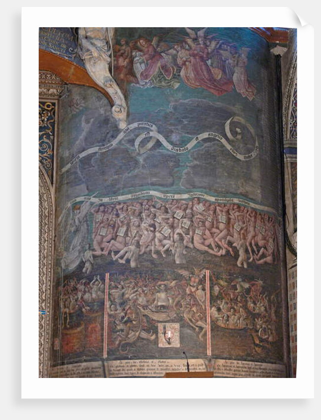 Depicting part of the Last Judgement by French School