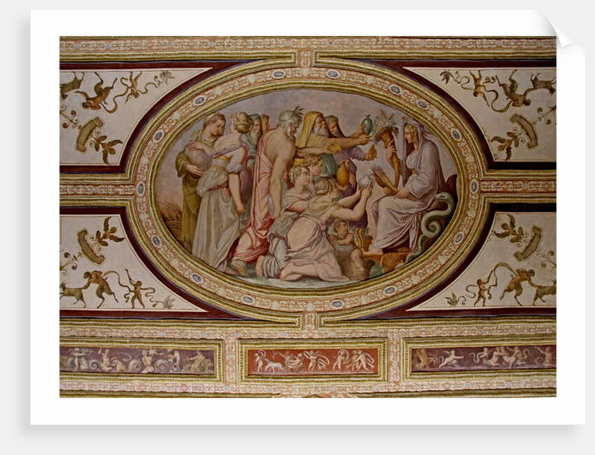 The myth of Ceres, detail of the Altoviti ceiling, 1553 by Giorgio Vasari