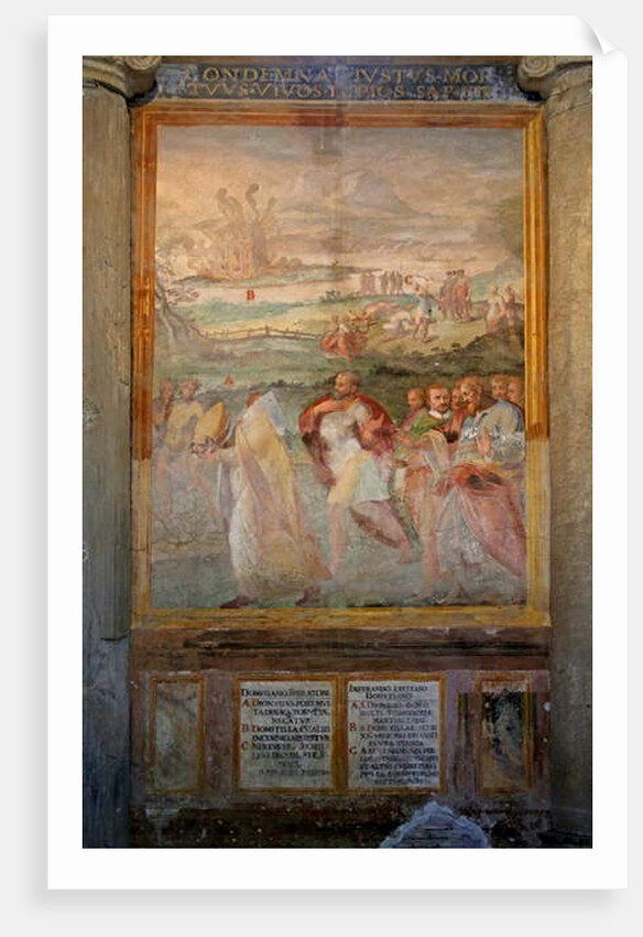 St. Denis and St. Domitilla by Cristoforo & Tempesta Antonio (1555-1630) Roncalli