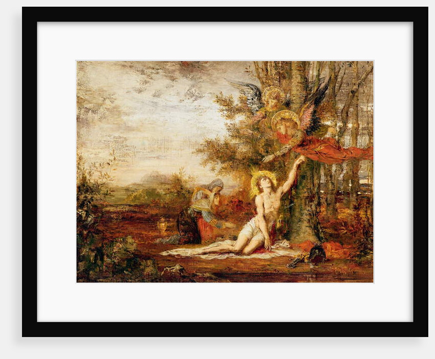 Christ with Angels by Gustave Moreau
