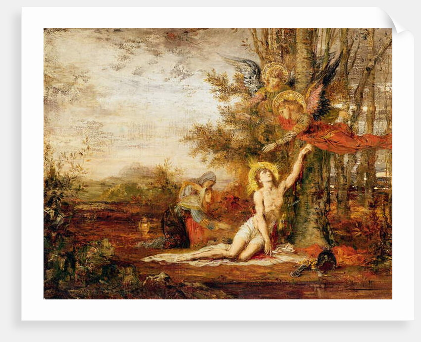 Christ with Angels by Gustave Moreau
