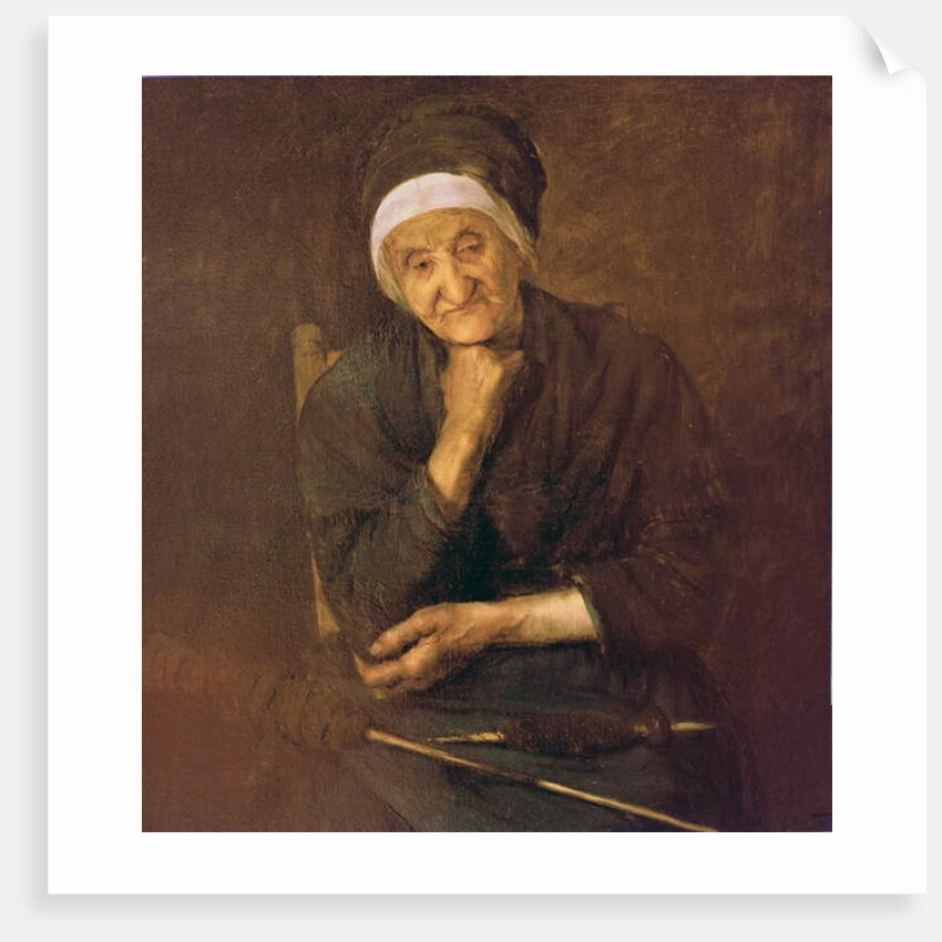 Old woman from Aulus by Marie Mrs Dujardin-Beaumetz Petiet