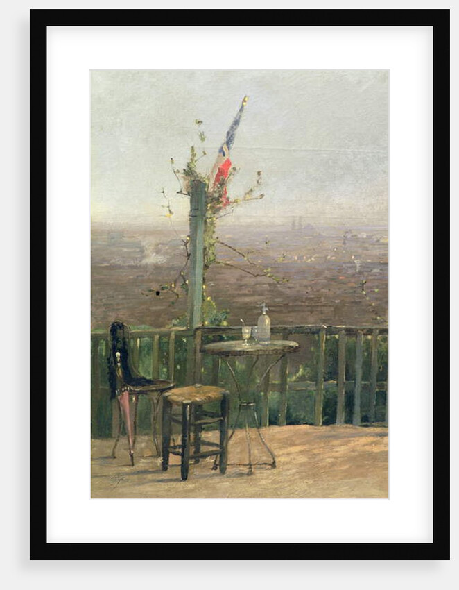 Paris seen from the heights of Montmartre by Jean d' Alheim